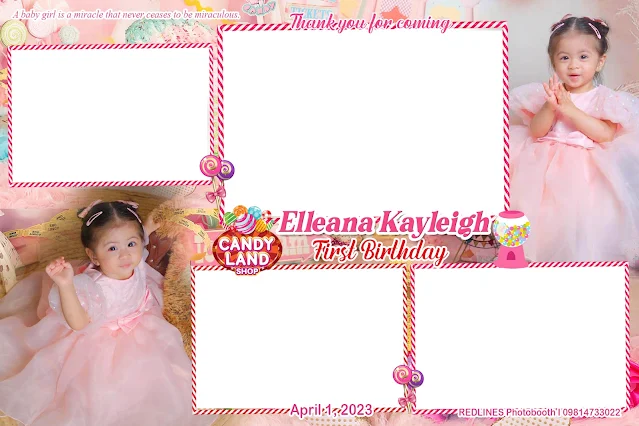 Best Candy Land Photobooth Template