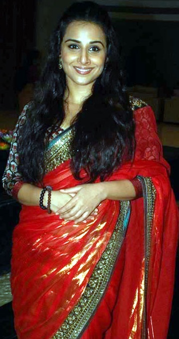 Vidya Balan in Red Hot Saree