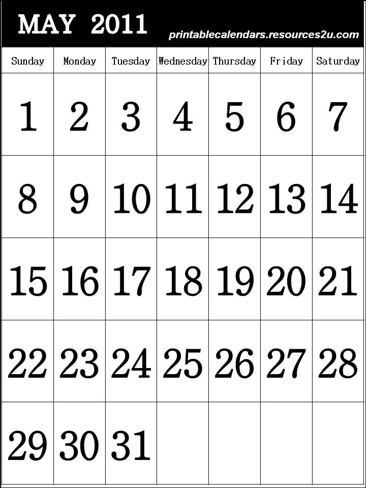 2011 calendar may. printable 2011 calendar may.