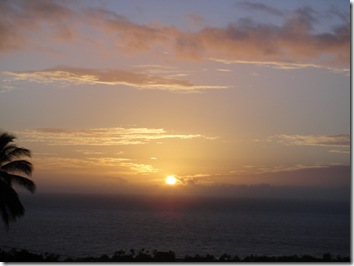 ハワイ島夕日・サンセット