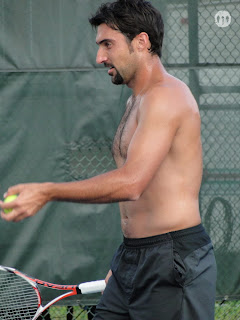 Nenad Zimonjic Shirtless at Cincinnati Open 2009