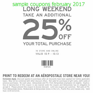 Aeropostale coupons february 2017