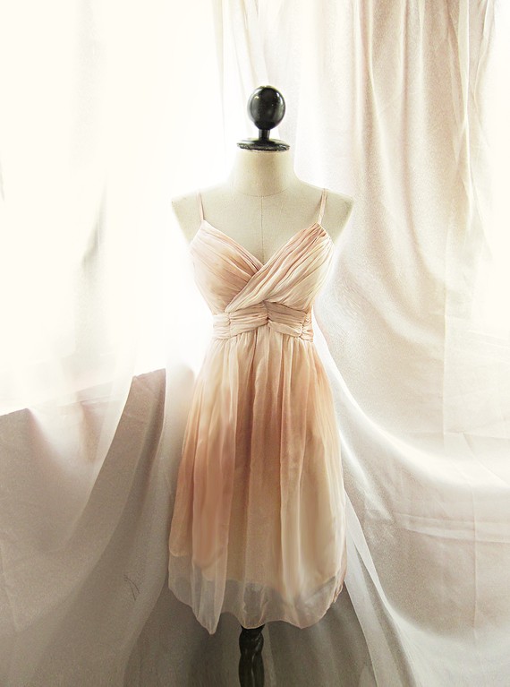 Romantic Flowy Angel Marie Antoinette Empire Chiffon Dress at 1137 PM