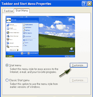 customize start menu