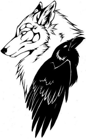 laugh now cry later tattoo designs. A stylish wolf tattoo done n