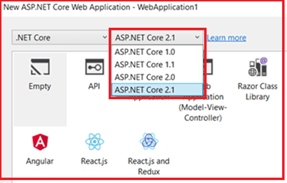 ASP.NET Core Environment Setup - Checking ASP.NET Core Version