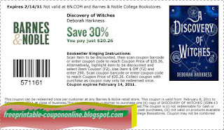 Free Printable Barnes and Noble Coupons