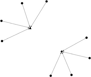 Fig. 4. Distributed-fragmented team leadership structure.