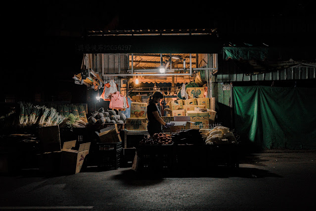 Street food at night