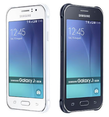 Gambar Samsung Galaxy J1 Ace warna hitam dan silver