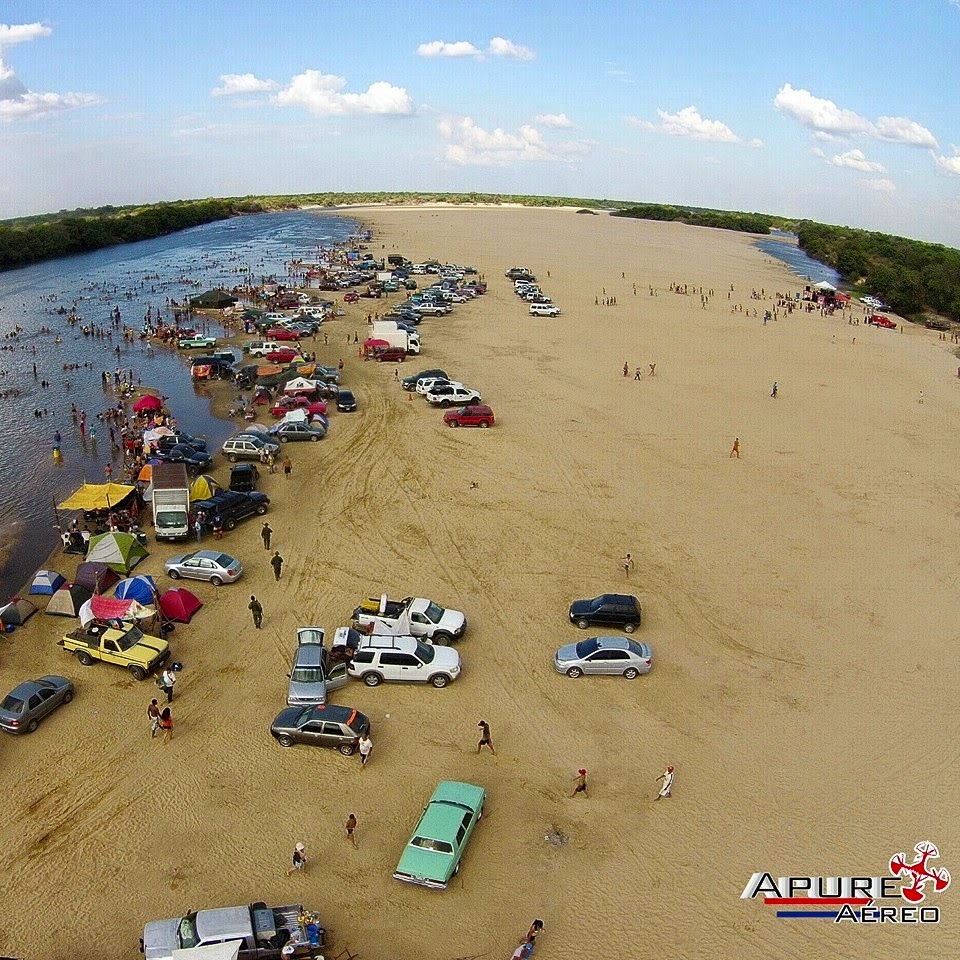 APURE: Como llegar al balneario de playa de agua dulce “La Macanilla”-Venezuela en Verano. TURISMO