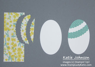 Punch art card for Easter using Oval Dies to make the Eggs.