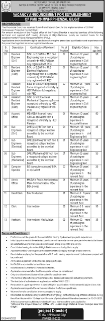 Water and Power Development Authority WAPDA Latest jobs Jan 2021