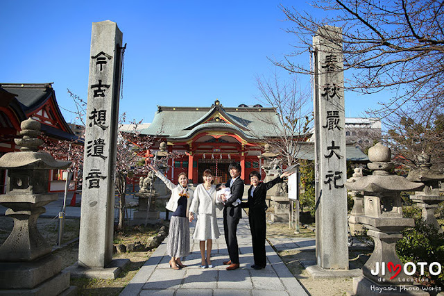 土佐稲荷神社でのお宮参り出張撮影