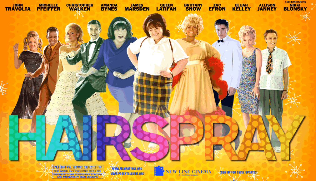 movie HAIRSPRAY!! think myriad of colors, beehives hairstyles & petty