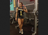 Female bodybuilder feet