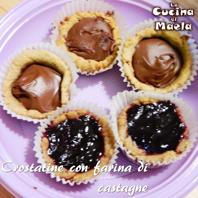 Crostatine con farina di castagne, senza glutine