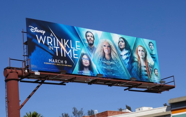 A Wrinkle in Time movie billboard