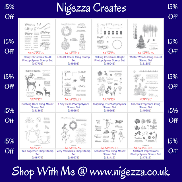 Nigezza Creates with Stampin' Up! 24hr Sale 15% off Stamp sets