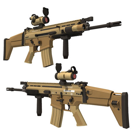 FN SCAR Papercraft