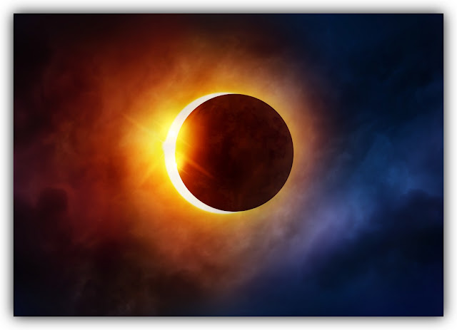 Solar Eclipse behind Haze
