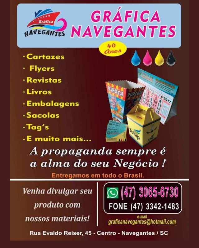 Gráfica Navegantes, impressos para todo o Brasil