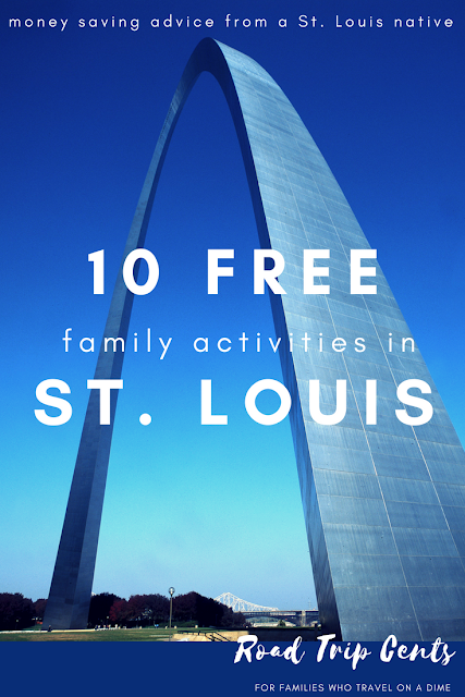 10 free family activities in St Louis, money saving advice from a St. Louis native from road trip cents budget travel blog