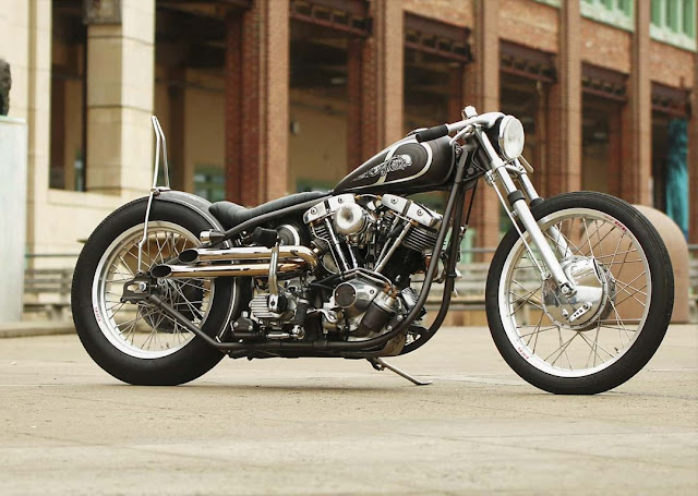 Harley Davidson Shovelhead By Te Customs Hell Kustom