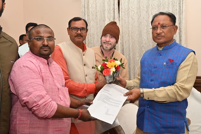 भारतीय किसान संघ ने किया मुख्यमंत्री विष्णुदेव साय का आत्मीय अभिनंदन