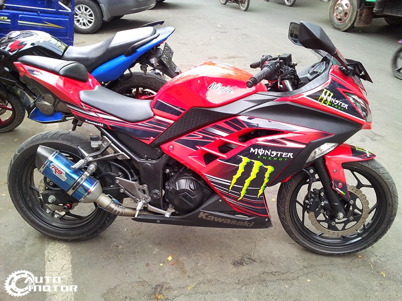 modifikasi motor ninja 250r terbaru