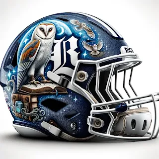 Rice Owls Harry Potter Concept Football Helmet