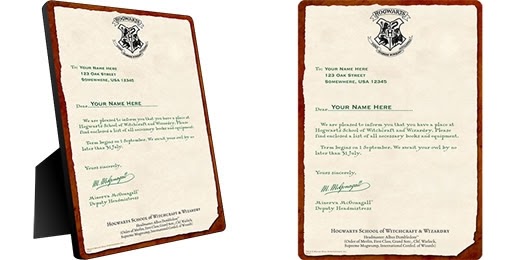 Gryffindor: WBShop lança réplica personalizada da carta de 