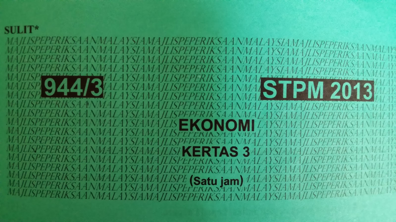 Soalan Dan Jawapan Ekonomi Stpm Penggal 2 - Selangor x