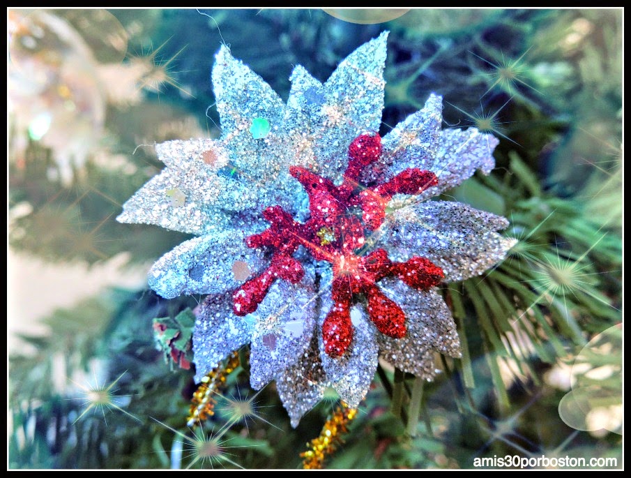 Flor Decoración Árbol Navidad