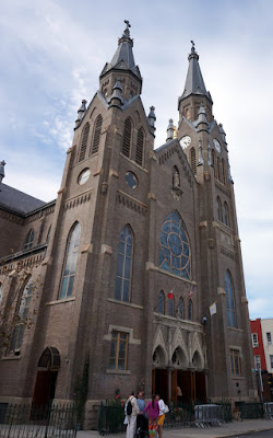 View of front of St. Stanislaus Kostka Church