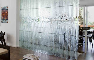 Ideias de decoração, decoração em vidro, parede de vidro