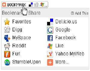 Cara Memasang Widget Bookmark & share