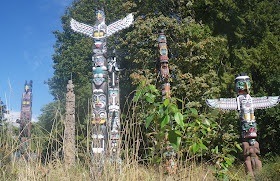 Indian Totem Poles, Stanley Park, Vancouver
