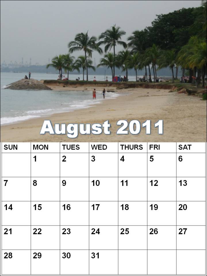 august calendars. Blank Calendar 2011 August or