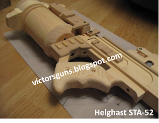 Pic.23 - Building the STA-52 Wooden Assault Rifle Display Model  