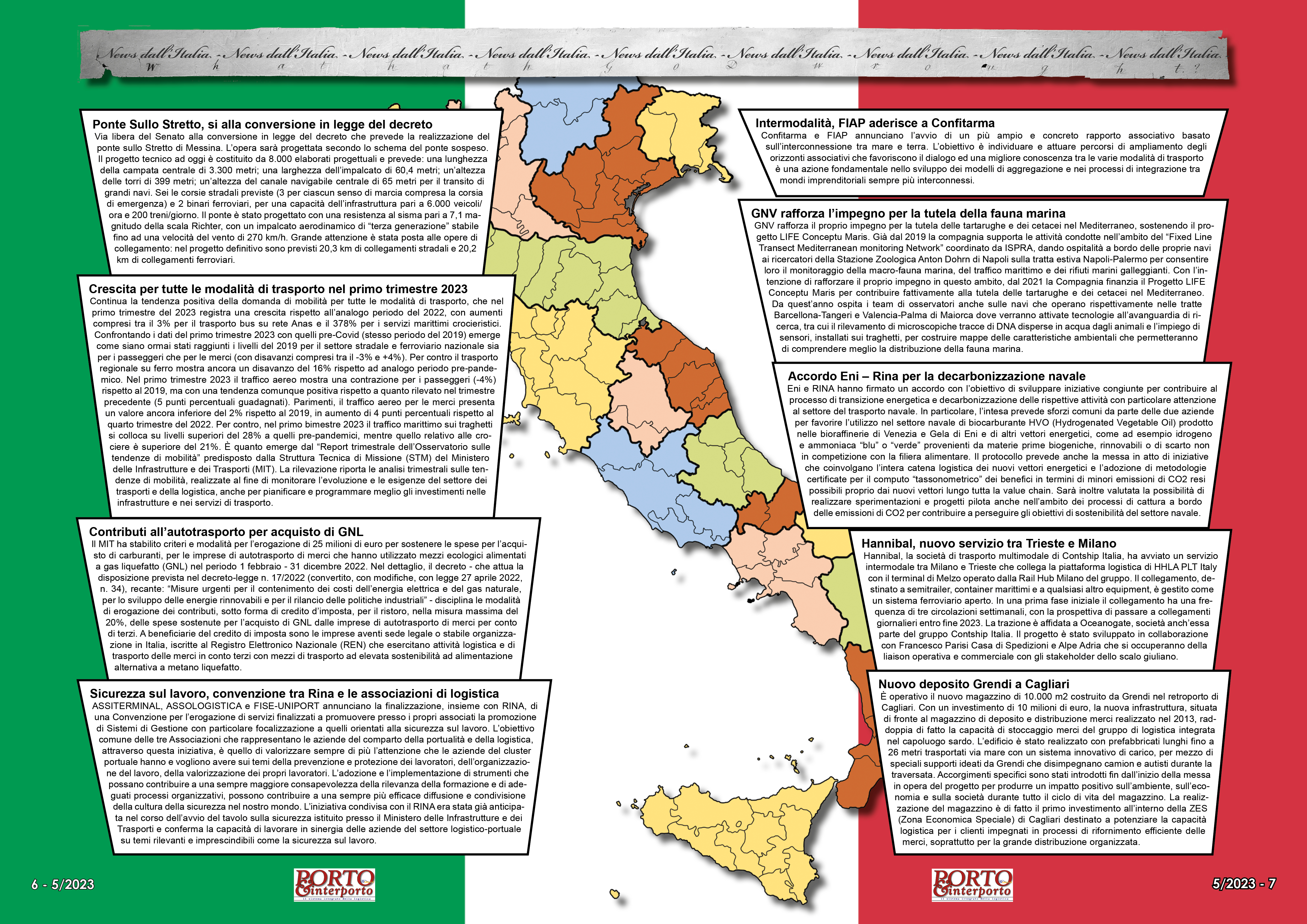 MAGGIO 2023 PAG. 6 - NEWS DALL'ITALIA