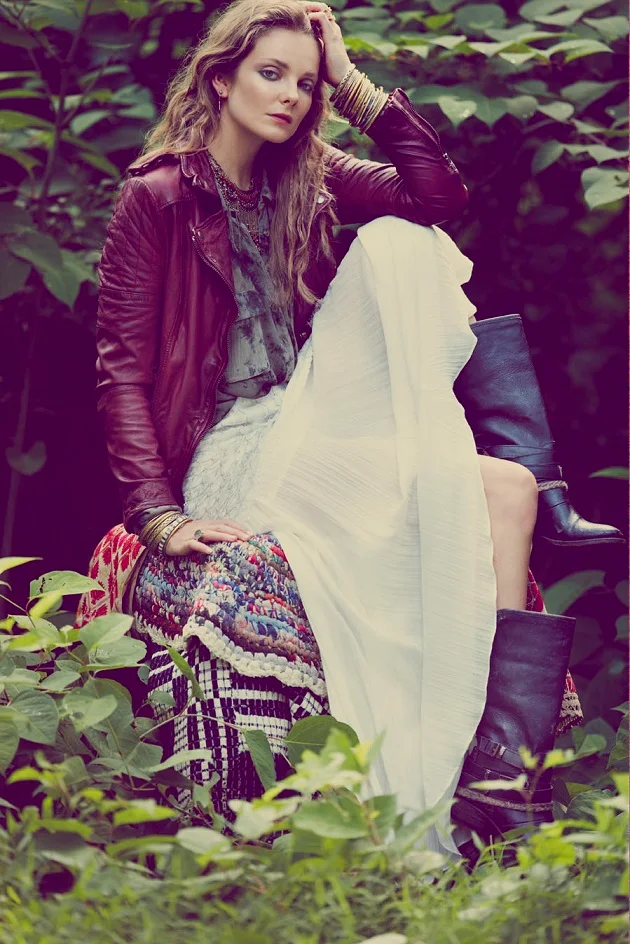 Free People Rambling Rose Lookbook July 2013 featuring Eniko Mihalik