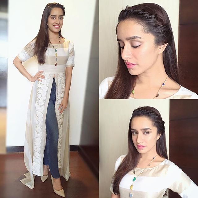 Shraddha Wore a Padmasitaa Western Outfit for the Promotions