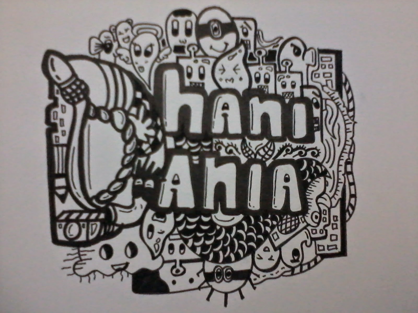 DOODLE ART NAME BY PENI ADYTIA INDONESIA BERKARYA