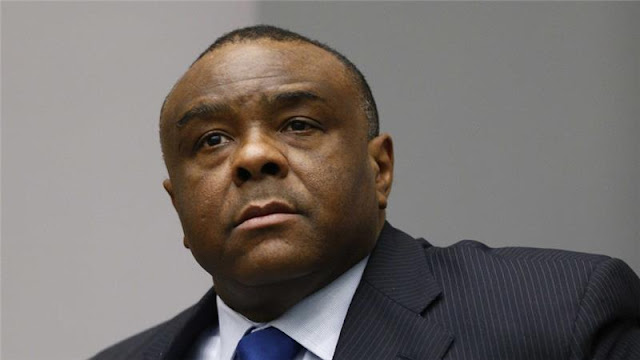 Former Congo Vice President Jean-Pierre Bemba sits in the courtroom of the International Criminal Cour