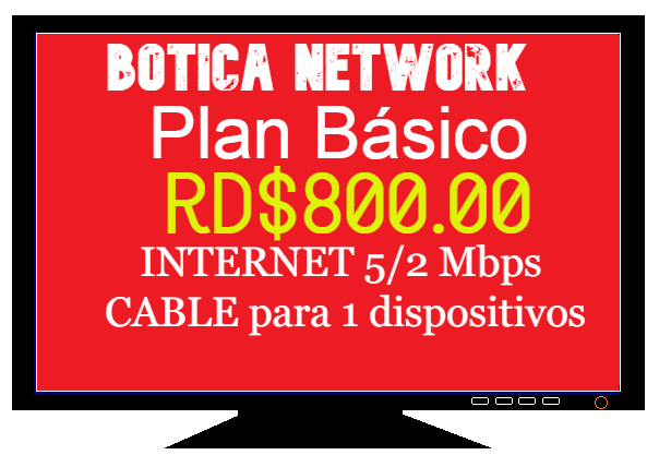 Plan Básico+ Internet 5/2 Mbps