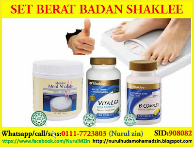 set tambah berat badan shaklee