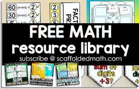 Scaffolded Math and Science free math resource library