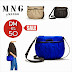 MANGO Crossbody Bag (Blue, Black & Beige)