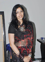 Nishanthi, In, Black, Saree